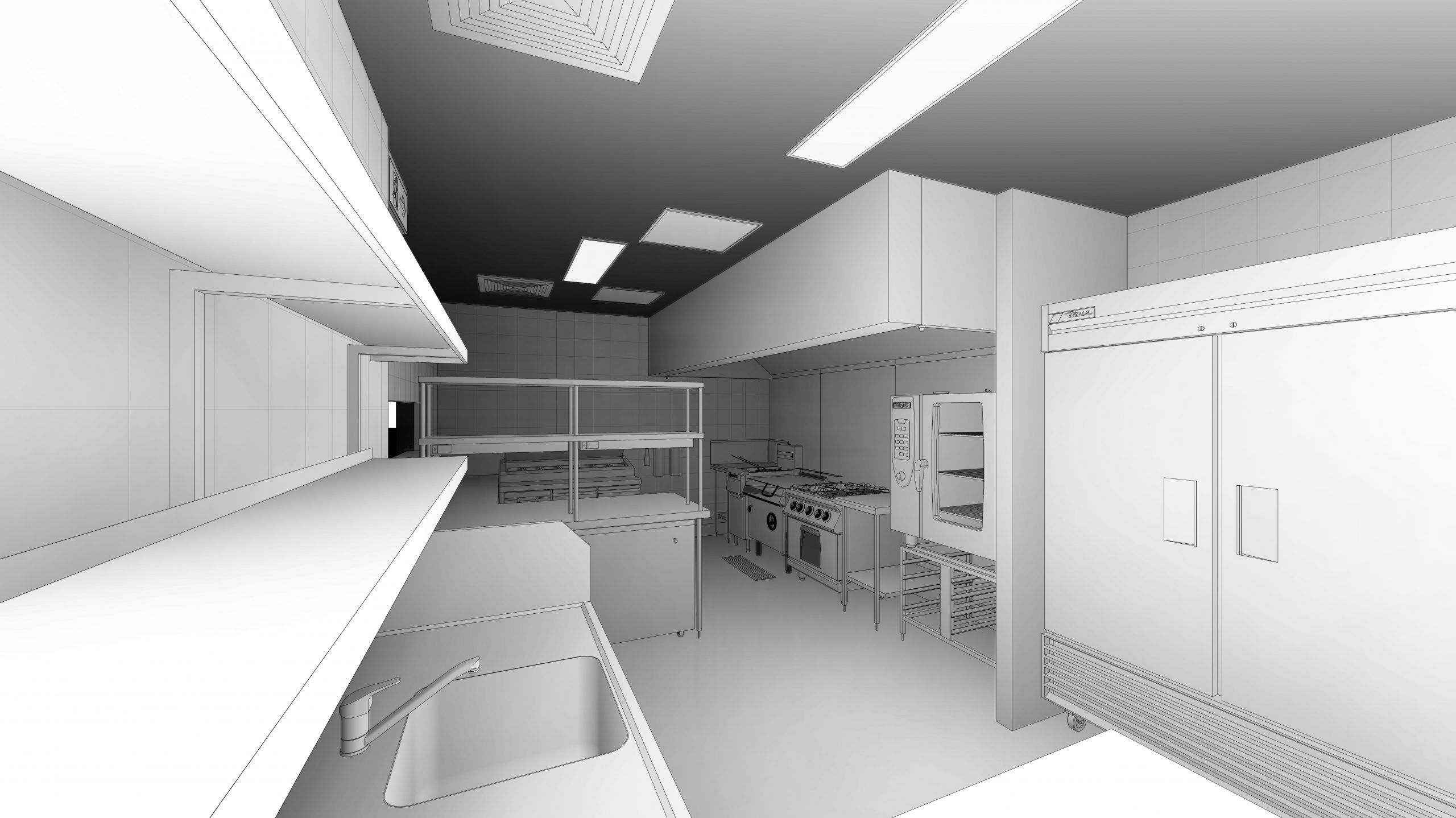 school kitchen design idea